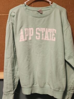 Pressbox Mint Green APP STATE Crewneck Sweatshirt